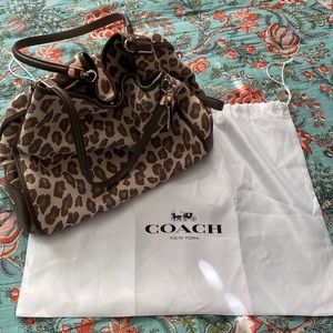 Coach Ocelot Shoulder Purse